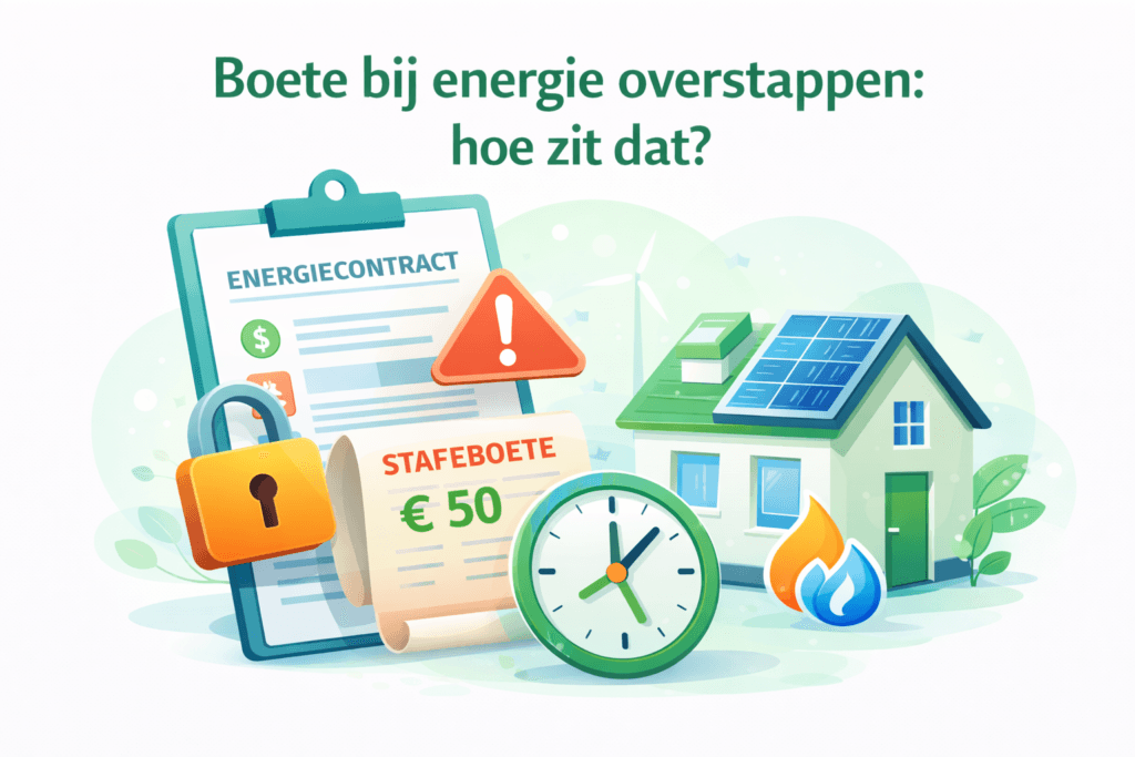 boete bij overstappen energie, hoe zit dat?