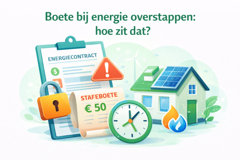 boete bij energie overstappen, hoe zit dat?