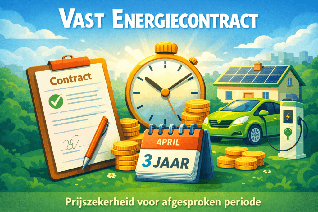 vast energiecontract, zekerheid voor een vastgestelde periode.